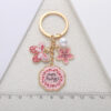 Wholesale Mother's Day Series Butterfly Flower Pendant Keychain Niche High-end Bag Pendant Gift for Mother