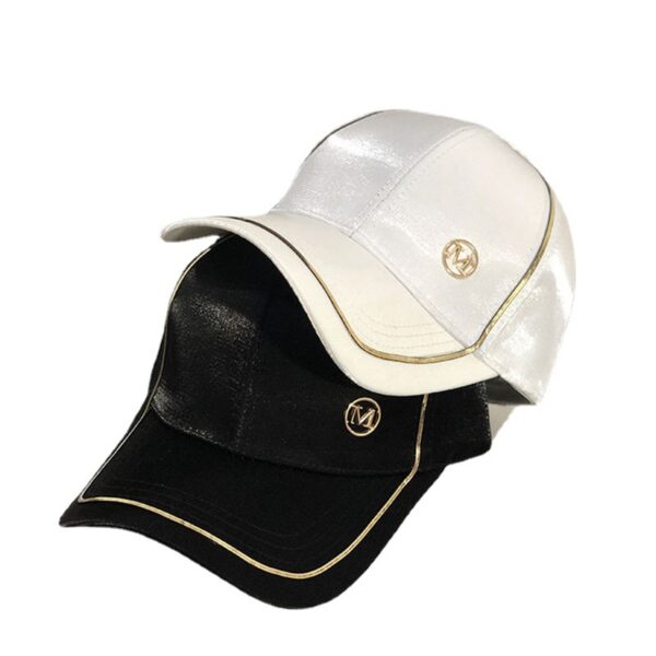Wholesale Mercerized Cotton Cap Thin Face Hat Women's Internet Popular Outdoor Baseball Cap Korean Style Showing Face Small Spring and Autumn Sun Hat