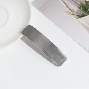 Brushed rectangular silver