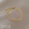 Wholesale Electroplating Golden Plated Geometric Titanium Steel Casual Simple Style Titanium Steel Bracelets