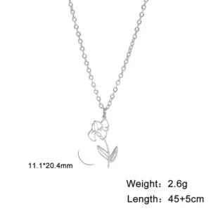 Steel Color Flower-De-
