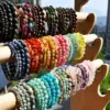 Elegant Geometric Solid Color Natural Stone Bracelets In Bulk