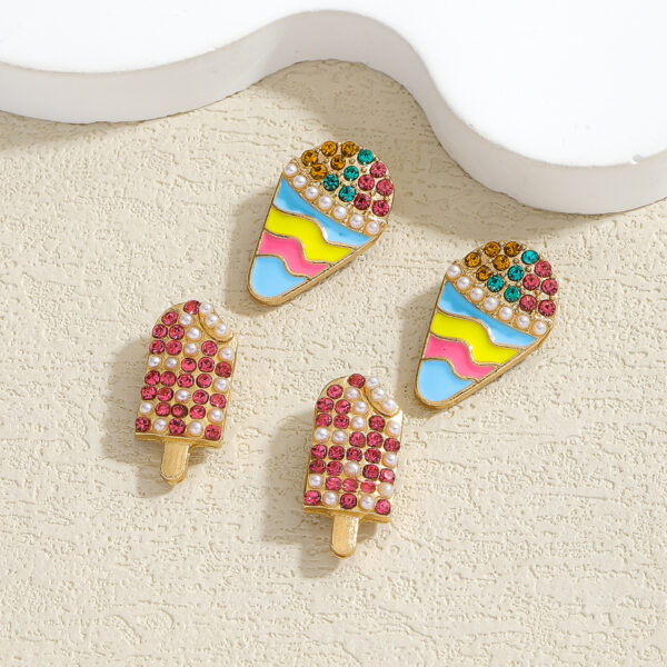 Wholesale Cartoon Ice Creamt Earrings Summer