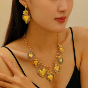 07 ancient gold 0457+ancient gold 2965 (earrings + necklace)