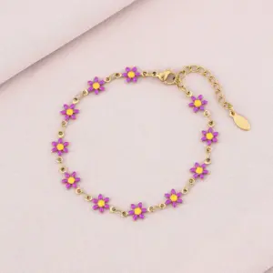 Purple Bracelet (Gold)
