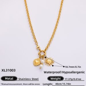 XL31003 / Electroplated 18k real gold