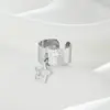Wholesale 304 Stainless Steel Star PVD Coated 14K Gold Plated 18K Gold Plated Simple Style Waterproof Non Tarnish Gold Charm Rings
