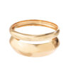 oly-0fec95d8f3062a2b1568693343940833 Wholesale Geometric curved exaerated open bracelet