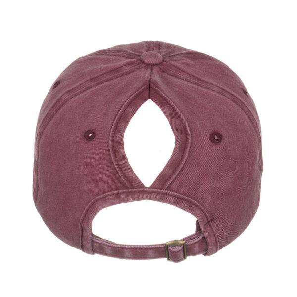 Wholesale Spring and summer New Light Version 8 color ponytail hole washed old baseball cap sunshade outdoor sun hat B652