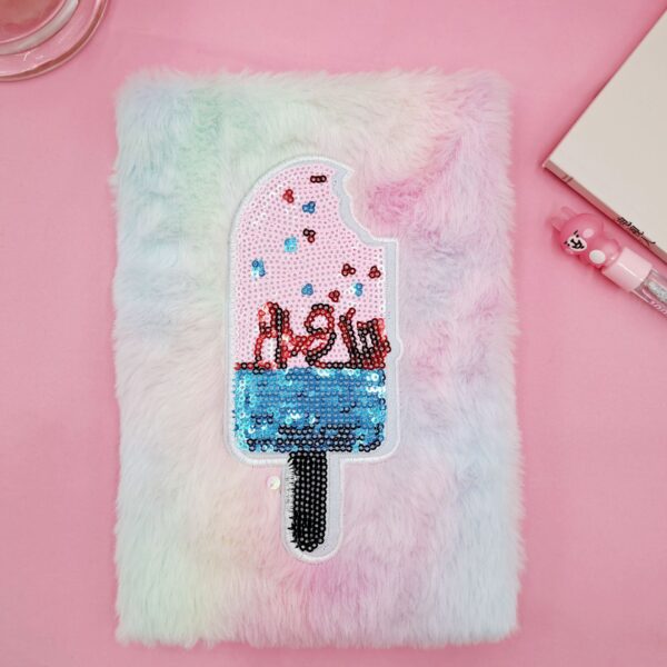 Wholesale Cartoon Ice Cream Sequin Notebook