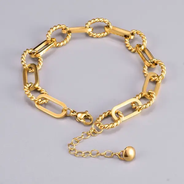 Wholesale Heart 304 Stainless Steel Titanium Steel Waterproof Non Tarnish No Inlaid PVD Coated Real Gold Plated 18K Gold Women'S Anklet