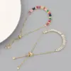 Wholesale Copper Inlay Round Zircon Copper Bracelets