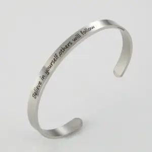 G2547 Steel Color Believe in Yourself, Others Will Follow