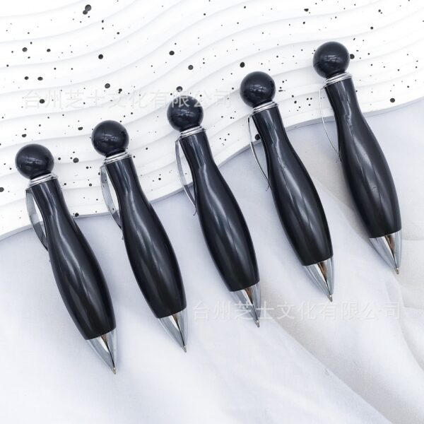 Wholesale Multicolor Bowling Ballpoint Pen Cute Spot Print Flower Film Chubby Pen
