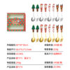 Wholesale Christmas Tableware Dessert Spoon Fork Cartoon Santa Claus Spoon