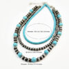 Wholesale Cross-border Retro Niche Design Turquoise Necklace Women Stacked to Wear High-end Three-piece Suit Necklace Jewelry