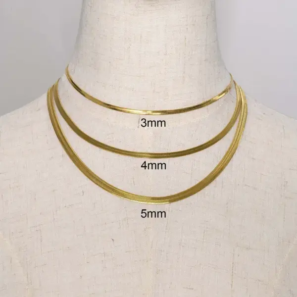 Wholesale Simple Style Geometric Stainless Steel Gold Plated Necklace