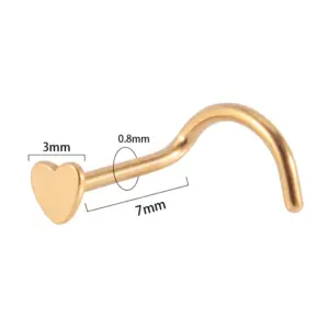 Gold-S Shape / 0.8*7*3mm