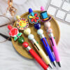 Wholesale Colorful Student Stationery Decorative Pen Beads