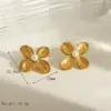 Wholesale Jewelry Basic Classic Style Flower 304 Stainless Steel Artificial Pearls 18K Gold Plated Plating Inlay Earrings Necklace