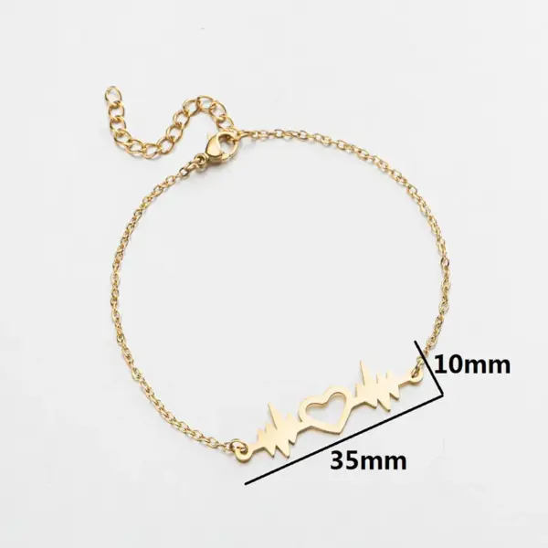 PVD Coated Real Gold Plated Star Moon Stainless Steel Fashion Waterproof Non Tarnish Bracelets
