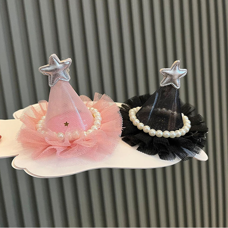 Wholesale Birthday Hat Hairpin Pearl Hairpin Dollhouse Aessories