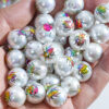 Wholesale 10pcs Mixed Insect Print Beads 16mm Decorative Beads