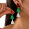 Wholesale Christmas tree gingerbread man earrings