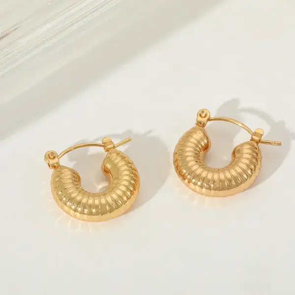 Wholesale 1 Pair Casual Elegant Artistic Irregular Geometric 304 Stainless Steel 18K Gold Plated Ear Studs