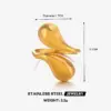 Wholesale Ion Plating (IP) 18K Gold Plated Water Droplets 304 Stainless Steel IG Style Waterproof Non Tarnish Open Rings