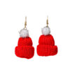 oly-106e96d17acbb0b6f17a601c17565314 Wholesale Christmas Pom-Pom Knitted Hat Earrings