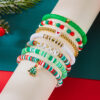Wholesale Christmas-themed bracelet, fashionable and versatile letter beaded set