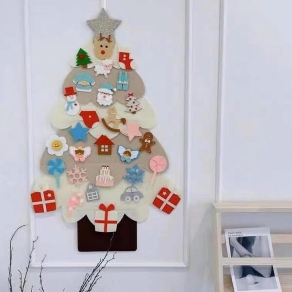 Wholesale Cross-Border New felt Christmas tree Christmas decorations Children DIY felt cloth Christmas tree Christmas children's ornaments