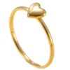 Wholesale Stainless steel ultra-thin color-blocked heart ring