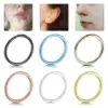 Fashion O-shape Stainless Steel Plating Nose Ring Nose Pin