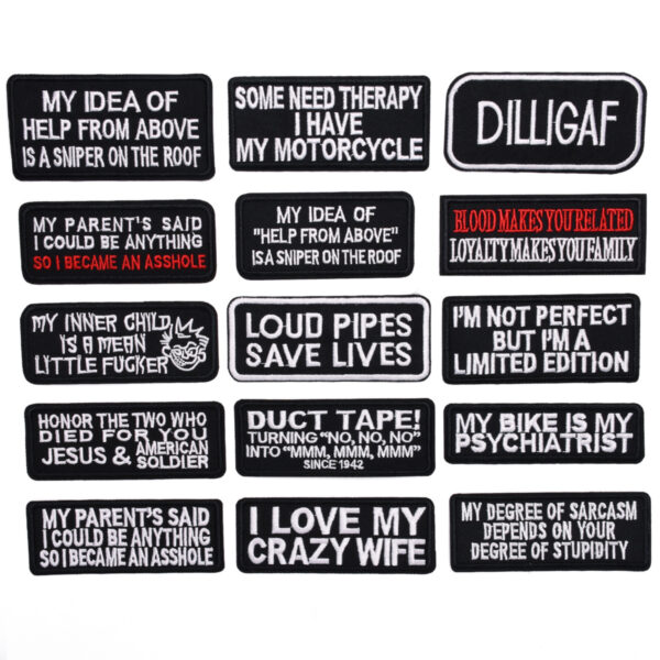 Wholesale Embroidered cloth stickers wholesale hat aessories clothing aessories stickers long English letters patch manufacturers direct st