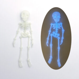 Skeleton man magnetic style - luminous blue