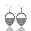 Wholesale Cross Border Sports Ball Rugby Wooden Earrings Laser Carved Earrings AliExpress Amazon