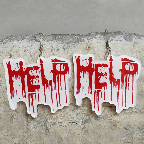 Wholesale Halloween Horror Acrylic Earrings