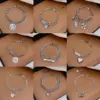 Wholesale Copper Beaded Plating Inlay Heart Shape Flower Bow Knot Pearl Zircon Bracelets