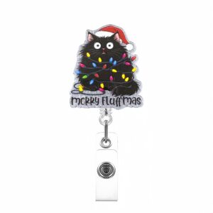 Christmas Black Fat Cat