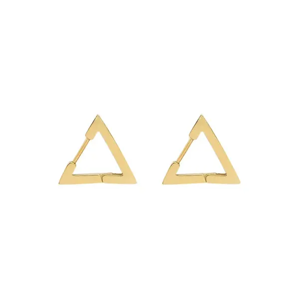 PVD Coated Real Gold Plated 18K Gold Geometric 304 Stainless Steel Fashion Waterproof Non Tarnish Earrings