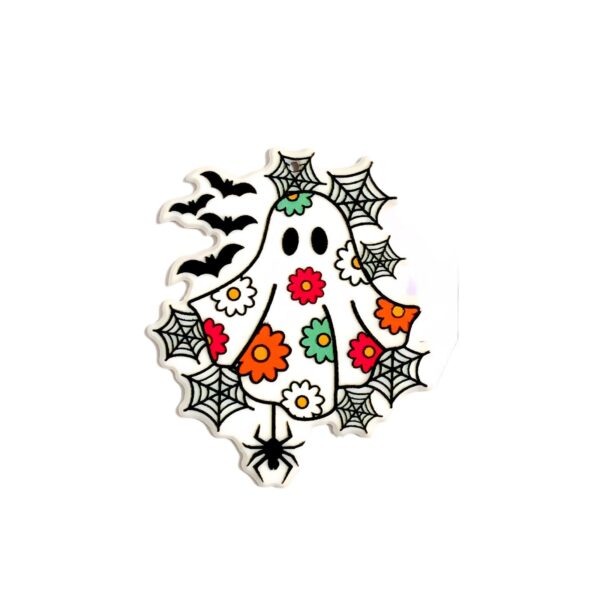 Wholesale 30pcs/pack Halloween ghost acrylic Flatback accessories DIY jewelry pendant material