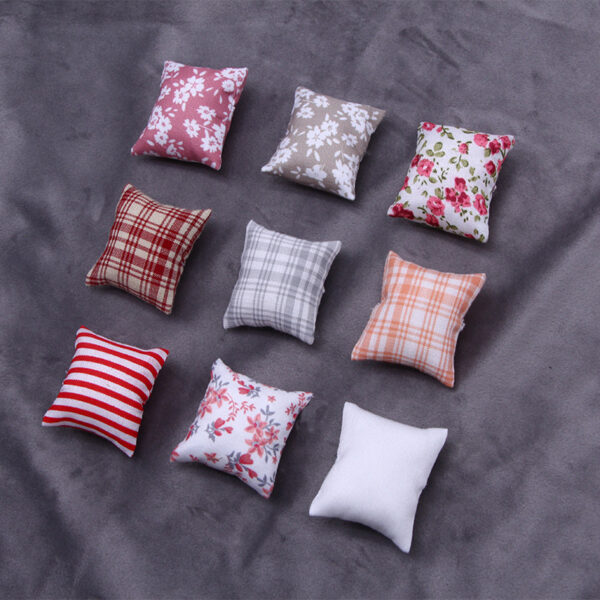Wholesale Dollhouse Doll House Mini Doll Cotton Pillow Sofa Pillow Playhouse Miniature Model Ornaments