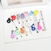 Wholesale New Silicone Keychain Creative DIY Beaded Water Cup Straw 8-10mm Silicone Straw Accessories