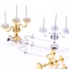 Wholesale Doll House Mini European Candlestick Simulation Retro Candle Lamp Miniature Western Restaurant Scene Props Matching Model