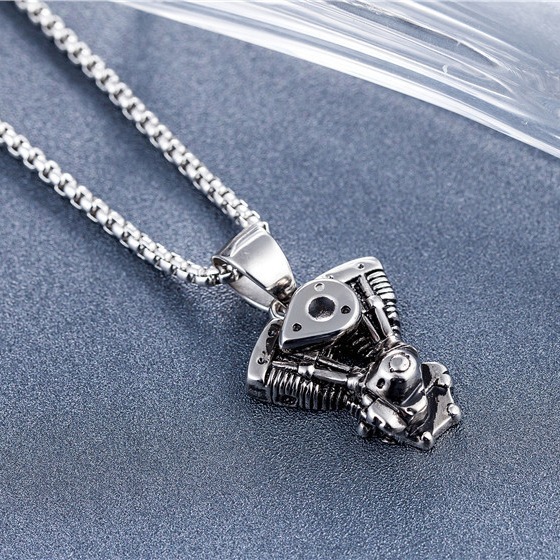 oly-10cbf5a717fef134051ebf20fac8a695 Wholesale Promotional AliExpress Men Retro Motorcycle Stainless Steel Chain Punk Gothic Moto Engine Engine Necklace