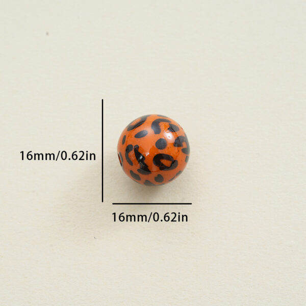 oly-10d393c5321c646afab4d349383e4032 Wholesale 10pcs Acrylic 16mm Printed Round Leopard Print Beads