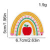 oly-10d5ae91a5ef2a4c21c1759948d387dd Wholesale Teacher's Day Rainbow Pencil Cloth Patch