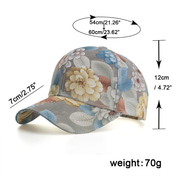 Wholesale Zhongmei Spring and Summer New Lace Printed Baseball Cap Sunshade Outdoor Sun Hat B554